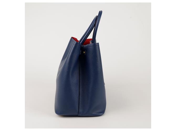 Prada Doppelter Tote Bag Blau - Ansicht 6