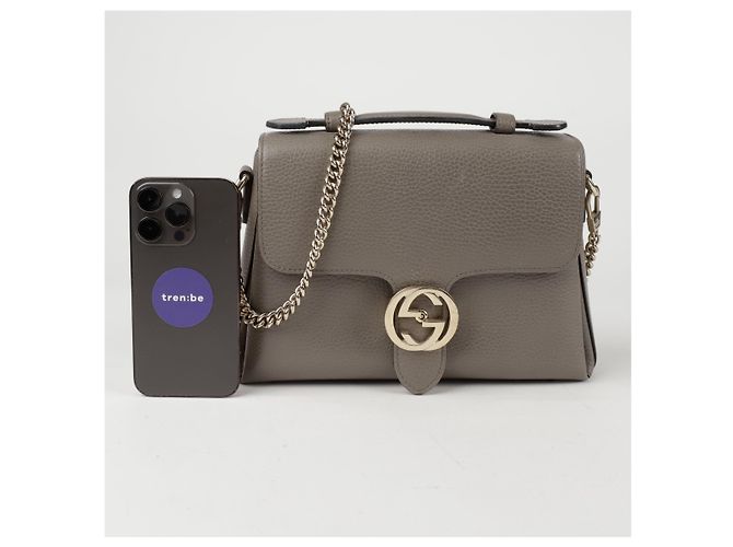 Gucci Interlocking Top Handle Tote Shoulder Bag - view 13