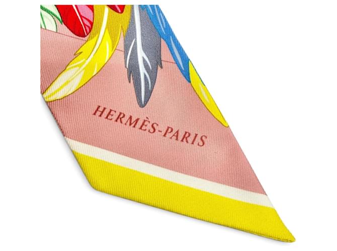 Hermès Foulard di seta Hermes Twilly Danse Pacifique Multicolore - vista 3