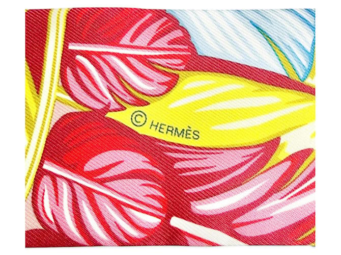 Hermès Foulard di seta Hermes Twilly Danse Pacifique Multicolore - vista 4