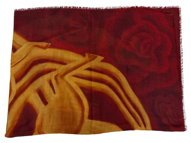 Sciarpa in cashmere Chanel Bordeaux Bordò - vista 4