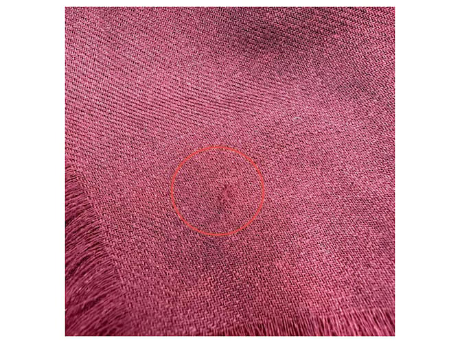 Sciarpa in cashmere Chanel Bordeaux Bordò - vista 9