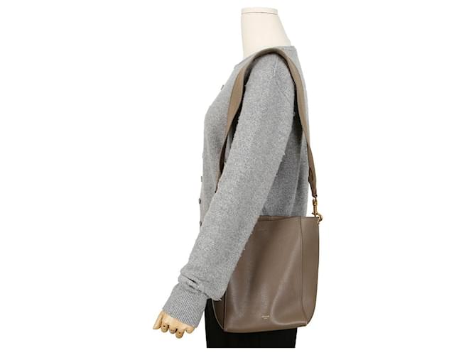 Céline Picca borsa a secchiello spalla Marrone - vista 13