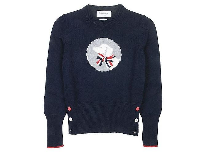 Thom Browne Jersey de lana para mujer Hector and Bow Negro - vista 2