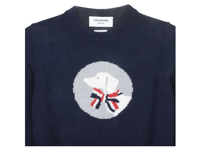 Thom Browne Jersey de lana para mujer Hector and Bow Negro - vista 7