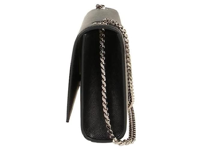 Saint Laurent Picca borsa satchel Monogram stamp: Nero - vista 3