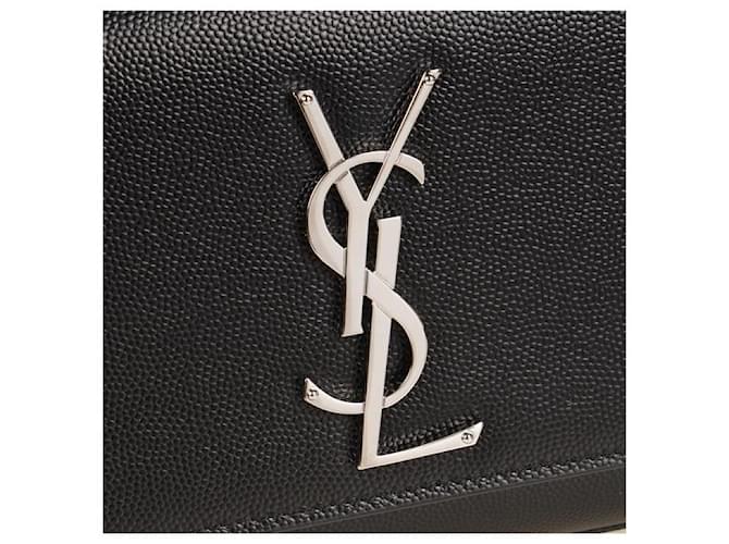 Saint Laurent Picca borsa satchel Monogram stamp: Nero - vista 7