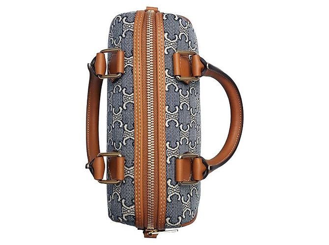 Céline Borsa Boston piccola in jacquard Multicolore - vista 4