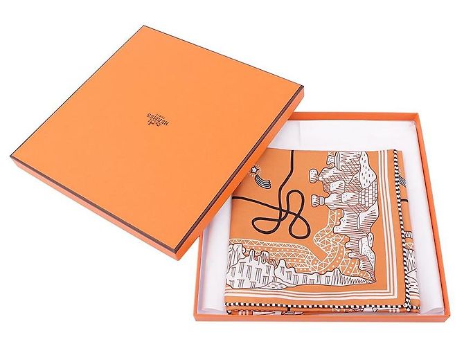 Hermès Canyons Etoiles Bandana-Tuch Rot - Ansicht 2