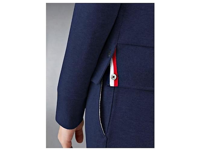 Thom Browne Sweatshirt em jersey loopback Stripe RWB Tab Preto - vista 9