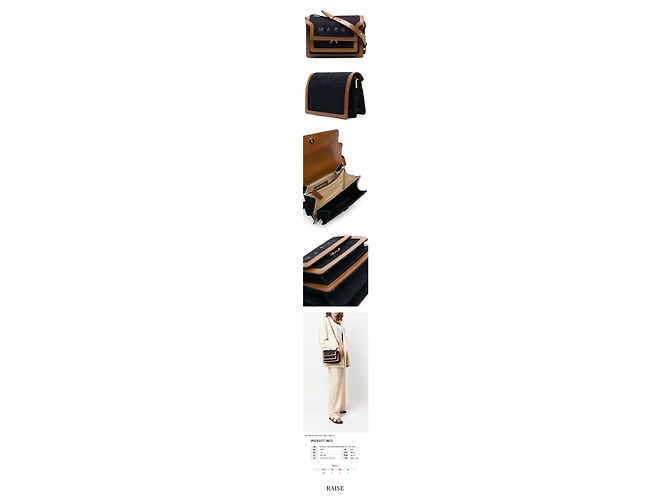 Marni Medium Denim Schultertasche Mehrfarben - Ansicht 2