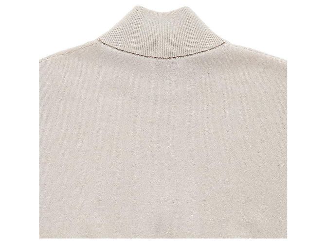 Brunello Cucinelli Strickjacke mit Reißverschluss weiß Damen - Ansicht 7
