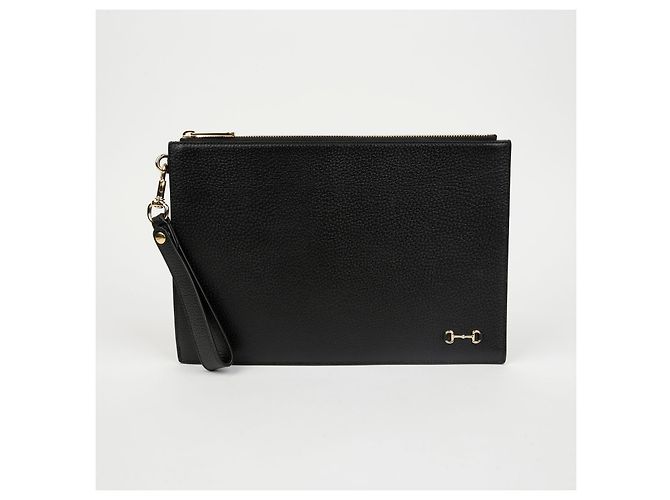 Gucci Clutch con tracolla Horsebit D'oro - vista 2