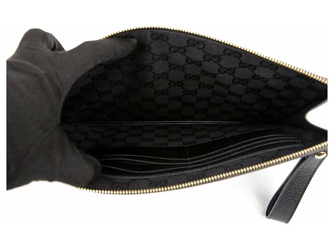 Gucci Clutch con tracolla Horsebit D'oro - vista 7