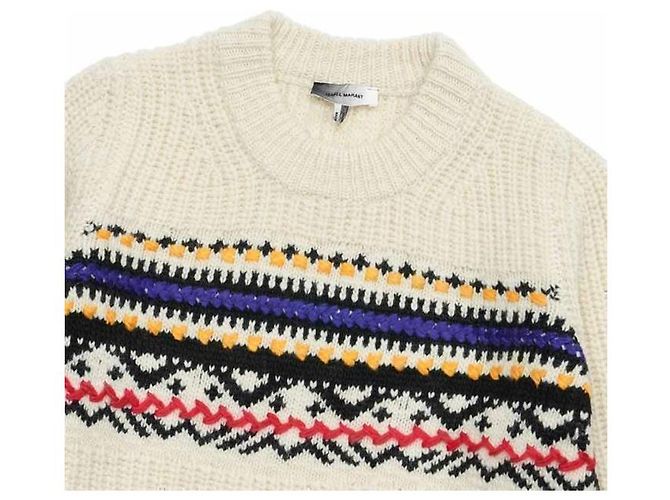 Pull Isabel Marant Gerald Knit Blanc - vue 3