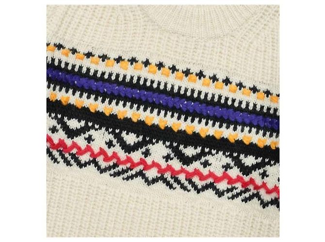 Pull Isabel Marant Gerald Knit Blanc - vue 4