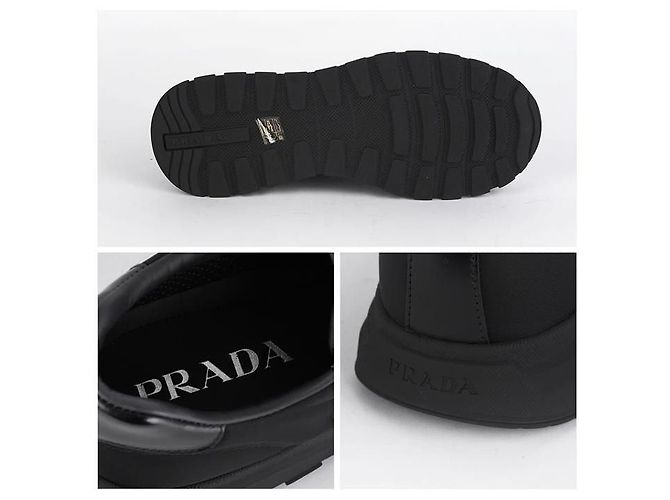 Prada Sneaker Frac in nylon Nero - vista 4