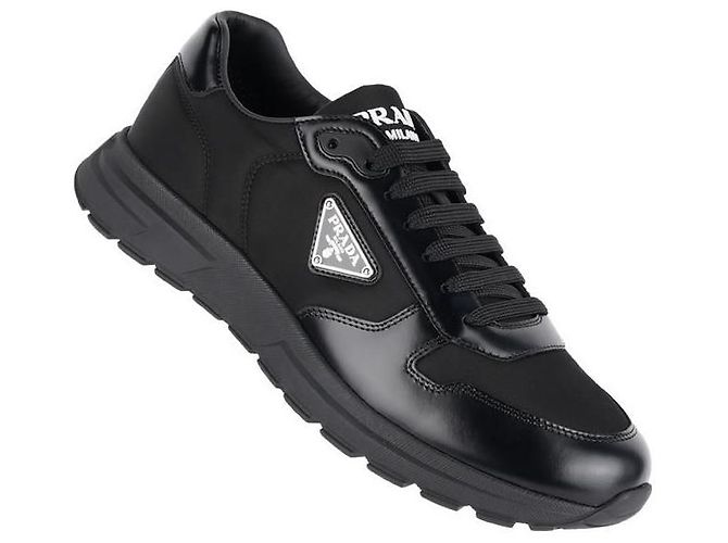 Prada Sneaker Frac in nylon Nero - vista 7