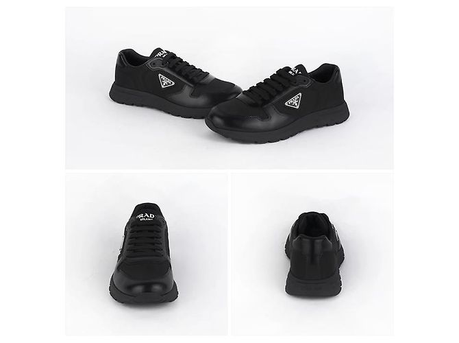 Prada Sneaker Frac in nylon Nero - vista 8