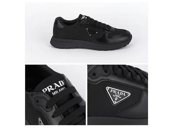 Prada Sneaker Frac in nylon Nero - vista 9