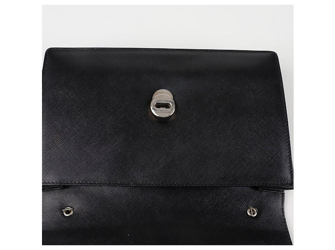 Salvatore Ferragamo Borsa a tracolla e spalla con catena Nero - vista 12