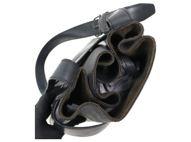 Louis Vuitton Borsa a tracolla Black Epi Sac De Pol Nero - vista 8