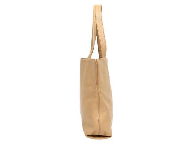 Chanel Borsa a tracolla CC in pelle caviar beige Marrone - vista 2