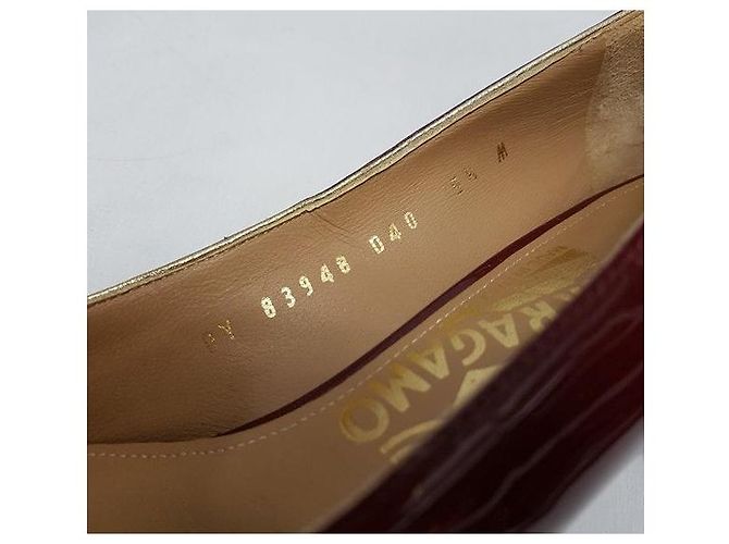Salvatore Ferragamo Décolleté Ninna Rosso - vista 5