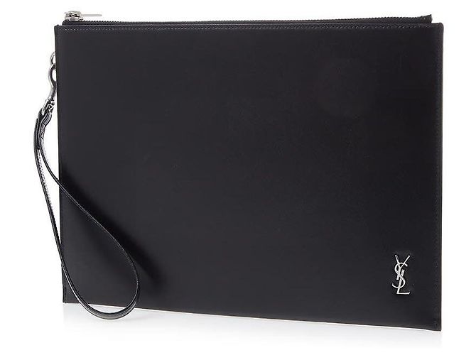 Saint Laurent Étui pour tablette Tiny Monogram Noir - vue 2