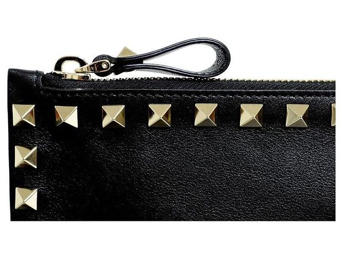 Clutch Rockstud Valentino Nera Metallo Nero - vista 5