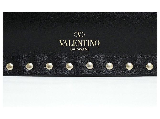 Clutch Rockstud Valentino Nera Metallo Nero - vista 6