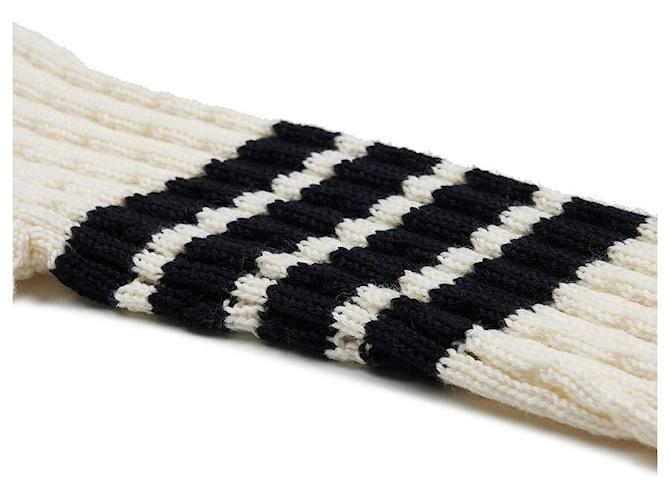 Thom Browne Pullover de lã Bar Pointelle Branco - vista 5