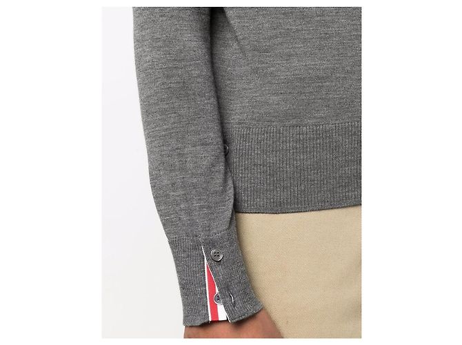 Thom Browne Armband aus Wollstrick Braun - Ansicht 4