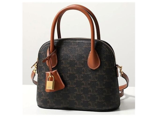 Céline Celine Teen Onorin Tasche aus Triomphe Canvas und Kalbsleder Mehrfarben - Ansicht 3