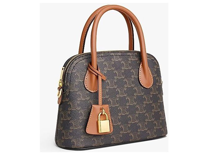 Céline Celine Teen Onorin Tasche aus Triomphe Canvas und Kalbsleder Mehrfarben - Ansicht 5