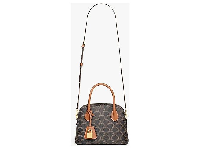 Céline Celine Teen Onorin Tasche aus Triomphe Canvas und Kalbsleder Mehrfarben - Ansicht 9