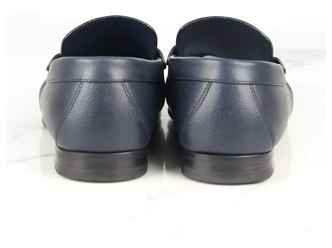Mocassini Louis Vuitton in pelle blu - vista 3