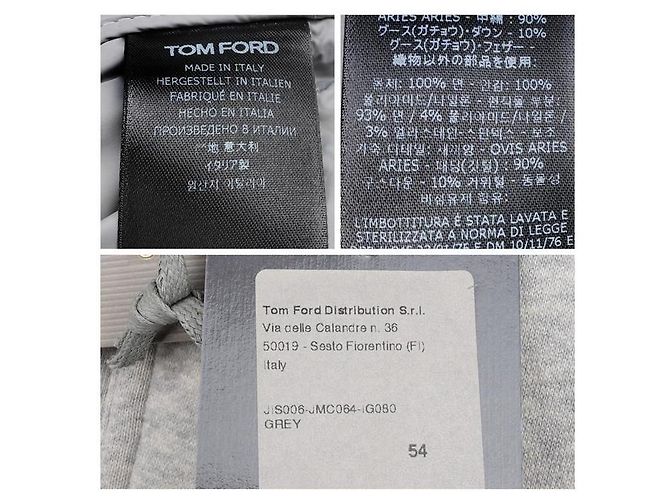 Tom Ford Downline Steppweste Silber - Ansicht 5