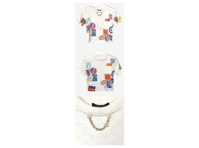Louis Vuitton Camiseta Crop Top Mahina Patch Print sin usar Multicolor - vista 2