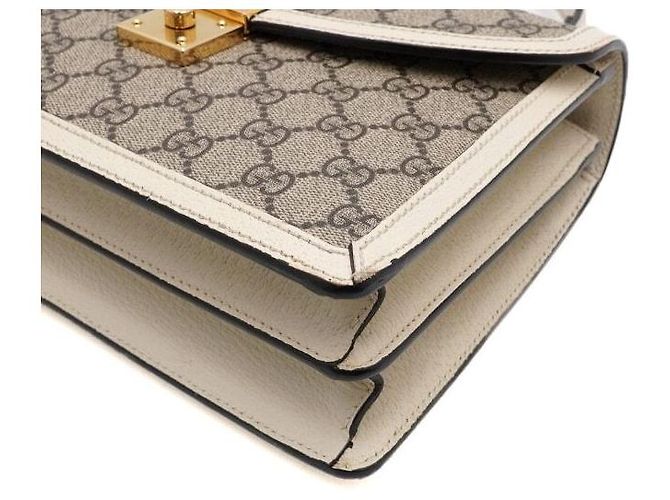 Gucci Borsa Ophidia GG Supreme Small Top Handle Marrone - vista 10