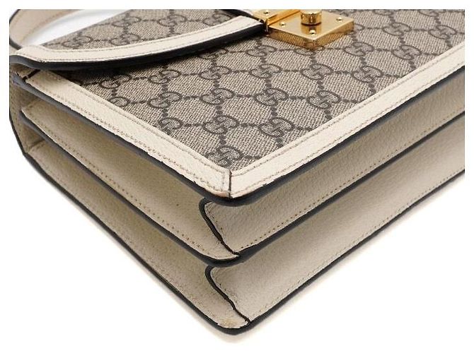 Gucci Borsa Ophidia GG Supreme Small Top Handle Marrone - vista 9