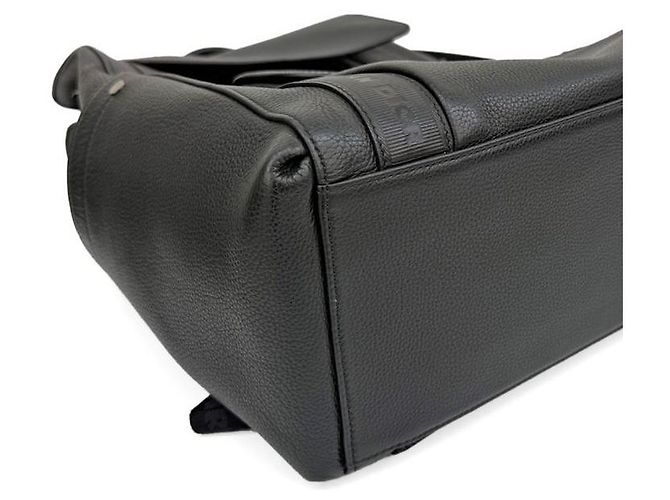 Dior Black Leather Saddle Backpack - vue 10