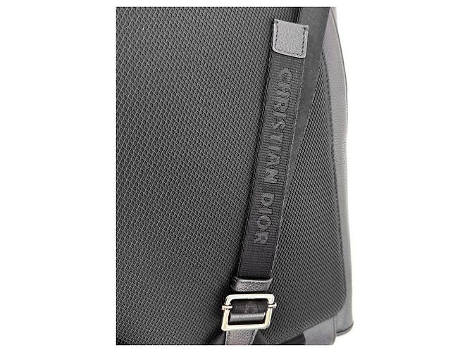 Dior Black Leather Saddle Backpack - vue 11