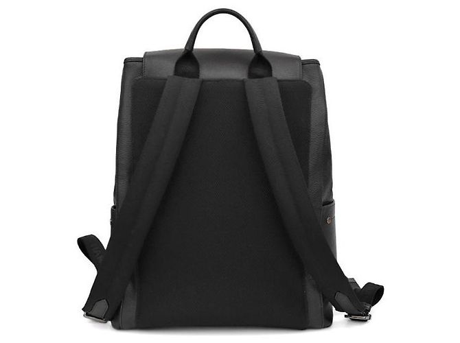 Dior Black Leather Saddle Backpack - vue 4