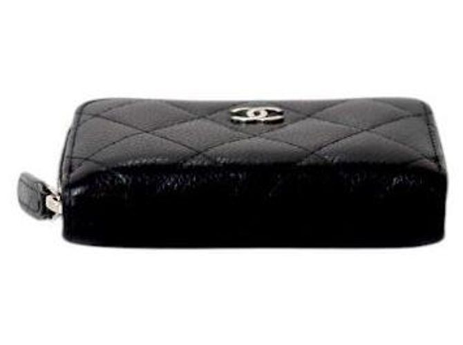 Chanel Black Zipper Card Wallet - view 4