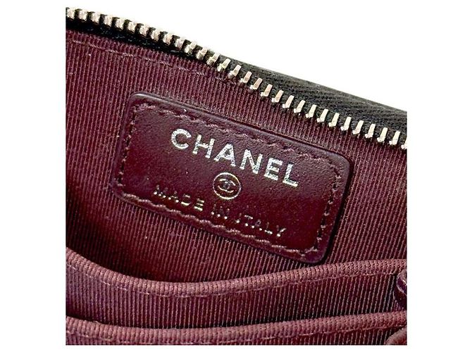 Chanel Black Zipper Card Wallet - view 5