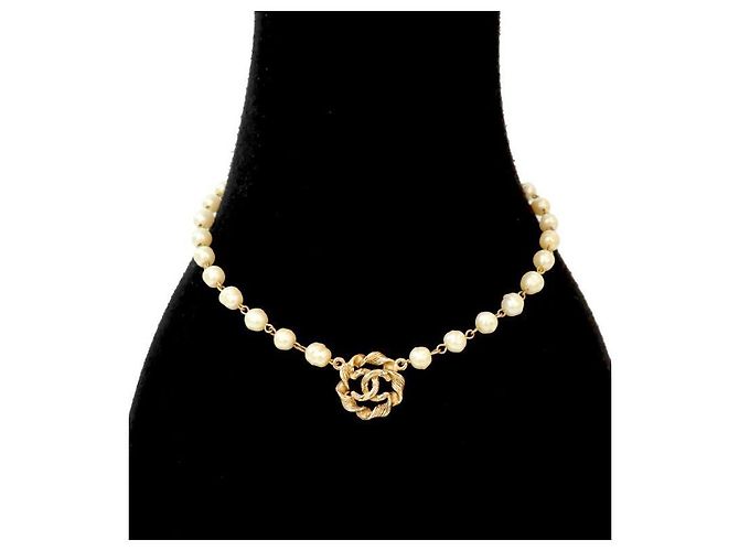 Chanel Gold CC Perlenkette Golden - Ansicht 5