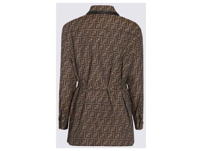 Fendi Canvas-Jacke Braun - Ansicht 5