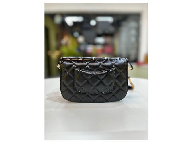 Chanel Mini Borsa a Tracolla Nera AS Nero - vista 6