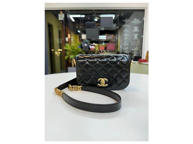 Chanel Mini Borsa a Tracolla Nera AS Nero - vista 8